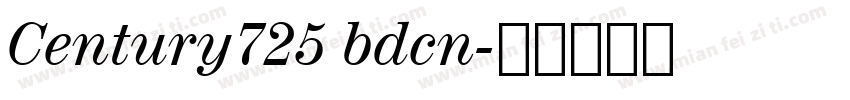 Century725 bdcn字体转换